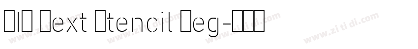 DIN Next Stencil Reg字体转换